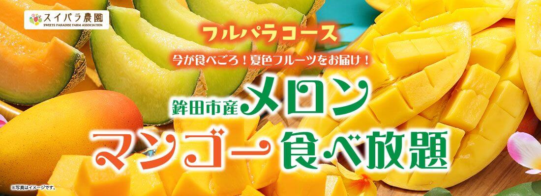 【フルパラコース】マンゴーメロン食べ放題！