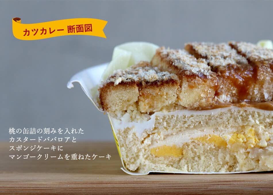 スイパラ 駅前食堂シリーズそっくりスイーツ カツカレー